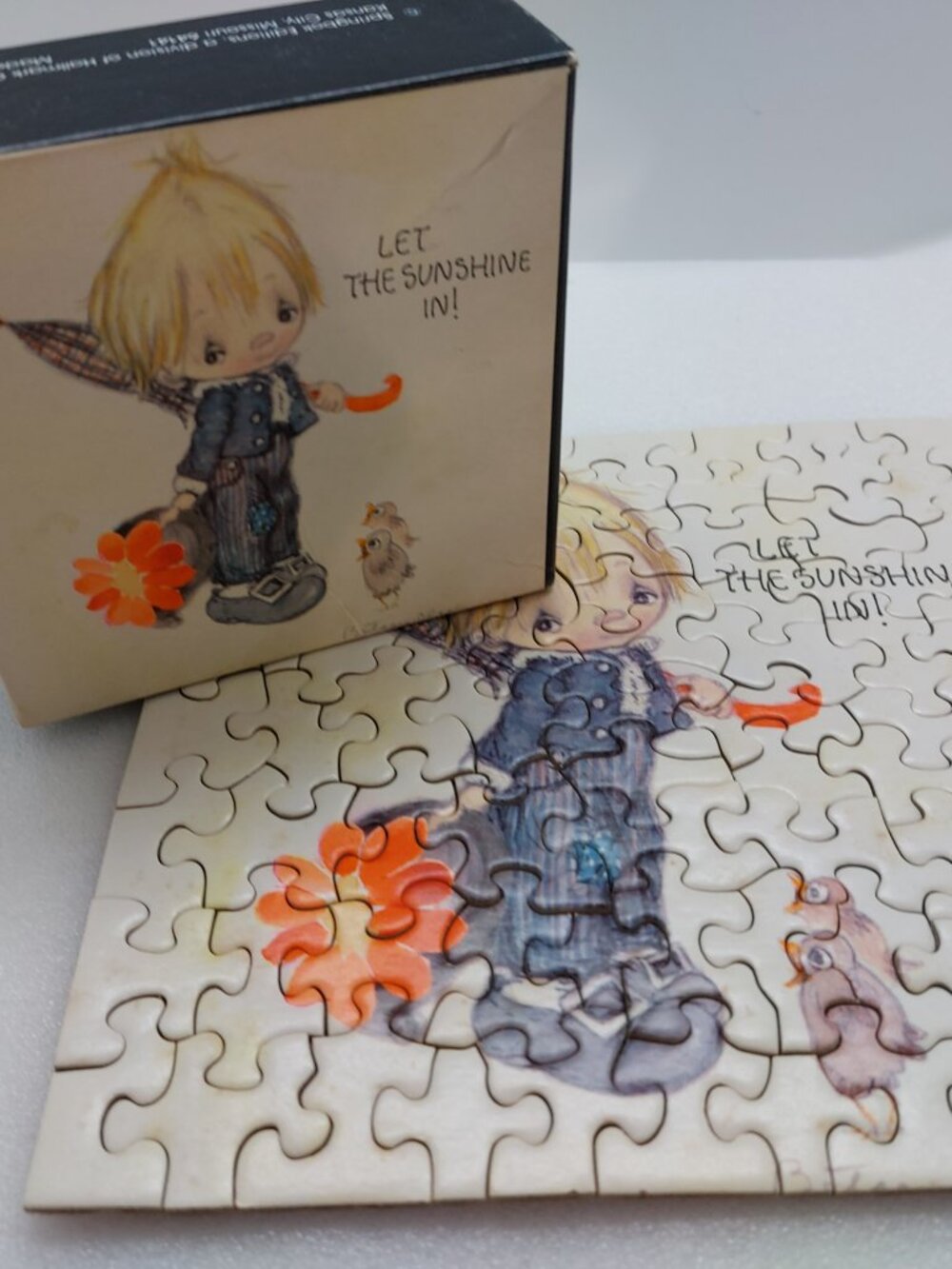 Vintage 1973 Betsey Clark Springbok Small Puzzle Let The Sunshine In